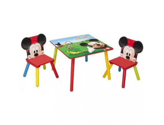 Set masuta si 2 scaunele Disney Mickey Mouse